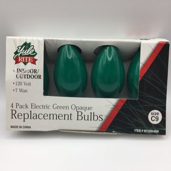 Christmas C9 Replacement Bulbs Set 12 Tree Lights Red Blue Green 4 Each - Picture 6 of 10